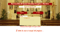Desktop Screenshot of parrocchiasantagiustinaincolle.it