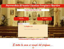 Tablet Screenshot of parrocchiasantagiustinaincolle.it